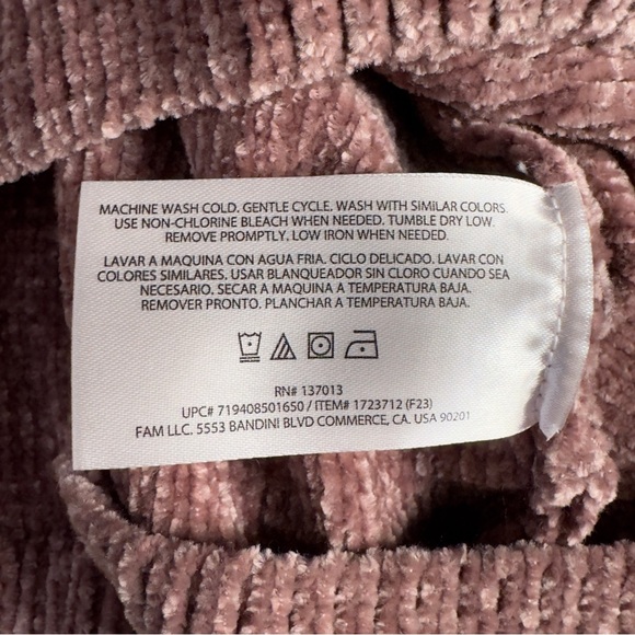 Orvis Women's Crew Neck Long Sleeve Chenille Sweatshirt Misty Rose Size XXL NWT - Picture 9 of 11